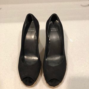 Stuart Weitzman peep toe wedges